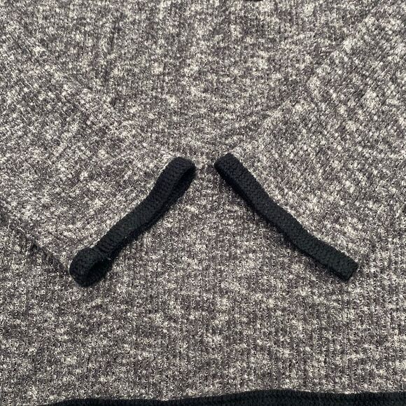 Anthropologie Saturday Sunday weekender Quarter Zip‎ Split Hem Sweatshirt Grey M - Picture 8 of 14